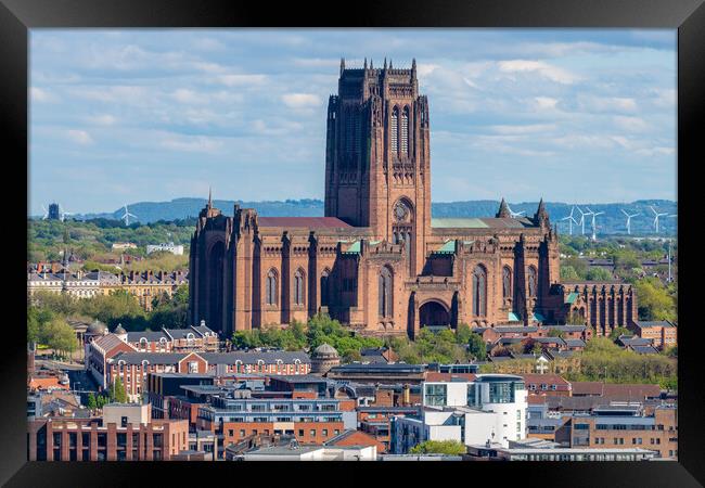 Liverpool Cathedral Framed Print by Dave Wood