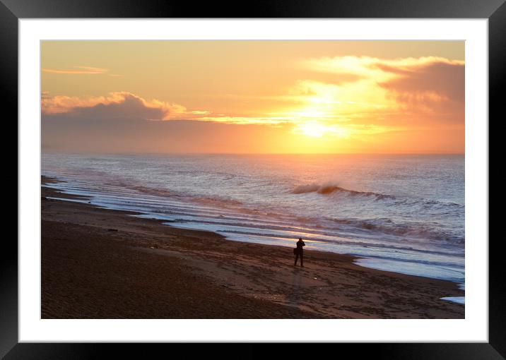 Capture the Wave Framed Mounted Print by David Neighbour
