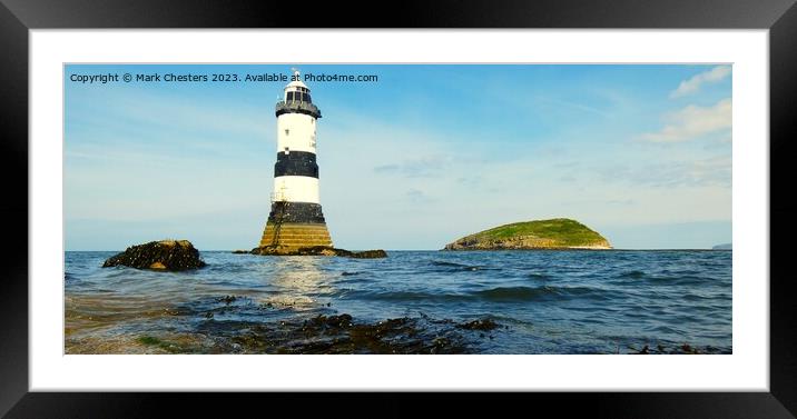 Penmon point Framed Mounted Print by Mark Chesters