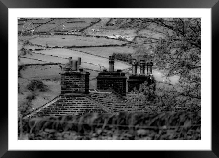 Scenes of Yorkshire - Rooftops Framed Mounted Print by Glen Allen