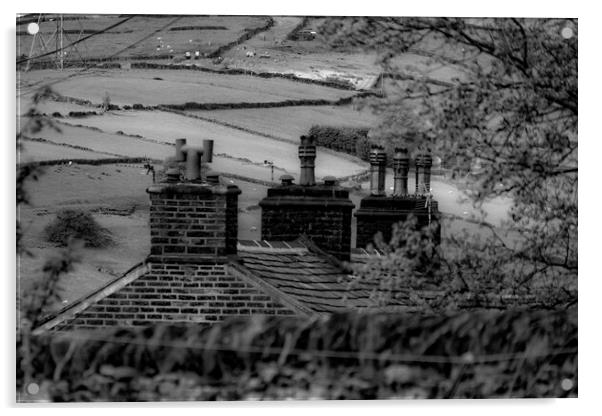 Scenes of Yorkshire - Rooftops Acrylic by Glen Allen
