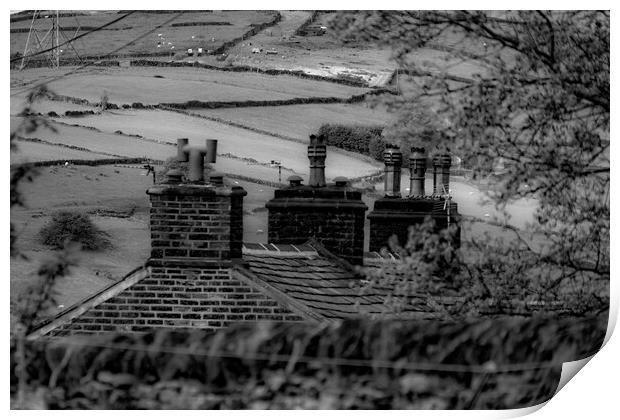 Scenes of Yorkshire - Rooftops Print by Glen Allen