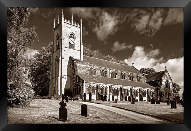 St Margarets Church, Swinton, South Yorkshire Framed Print by Darren Galpin