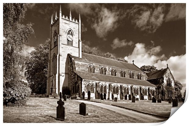 St Margarets Church, Swinton, South Yorkshire Print by Darren Galpin