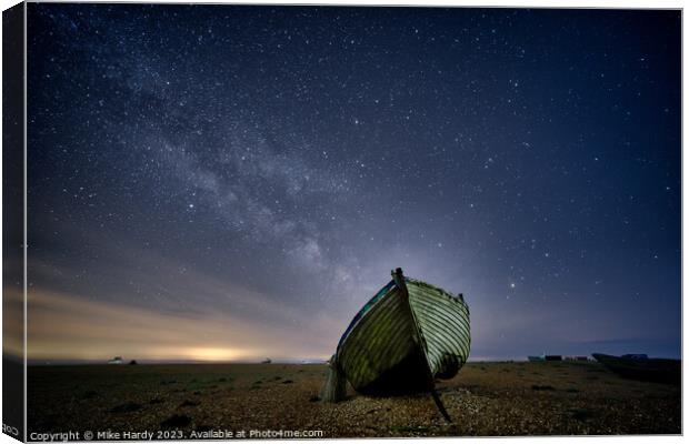 Moonraker trawls for stars Canvas Print by Mike Hardy