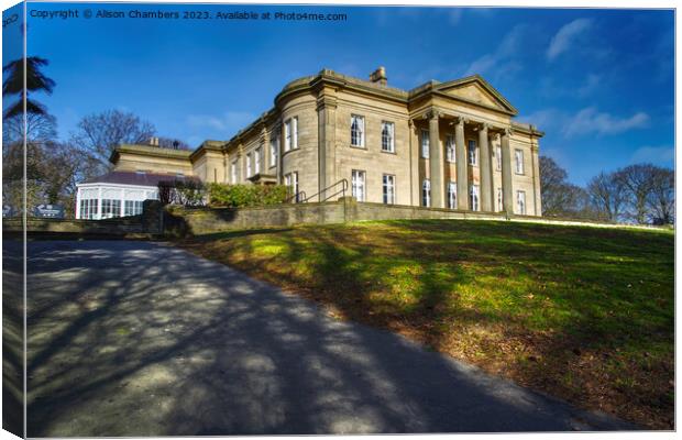 The Mansion Roundhay Park Canvas Print by Alison Chambers