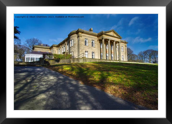 The Mansion Roundhay Park Framed Mounted Print by Alison Chambers