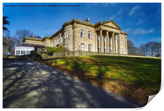 The Mansion Roundhay Park Print by Alison Chambers