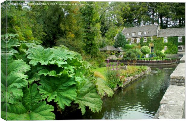 The Swan Hotel Bibury Canvas Print by Alison Chambers