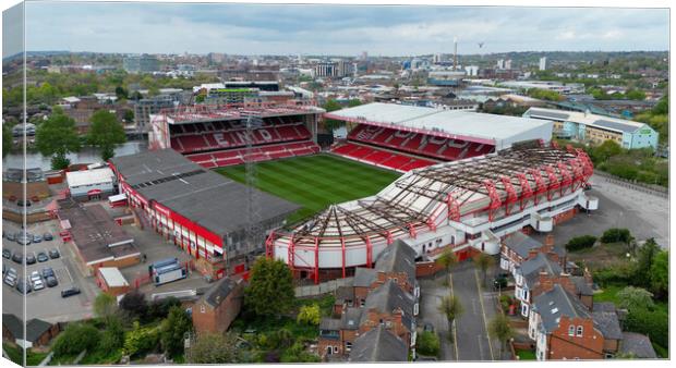 The City Ground Nottingham Canvas Print by Apollo Aerial Photography