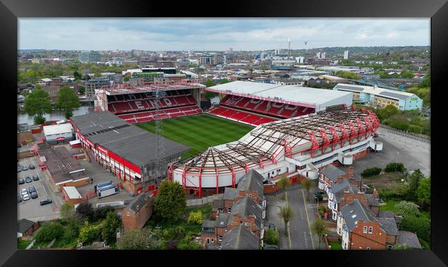 The City Ground Nottingham Framed Print by Apollo Aerial Photography