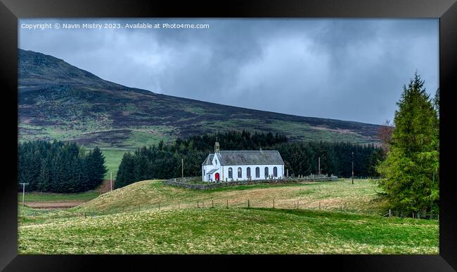 Amulree and Strathbraan Church, Perthshire Framed Print by Navin Mistry