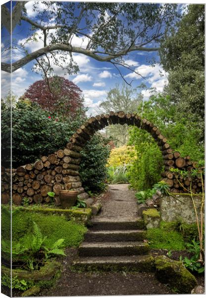 English country garden Canvas Print by kathy white