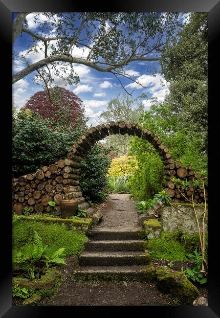 English country garden Framed Print by kathy white