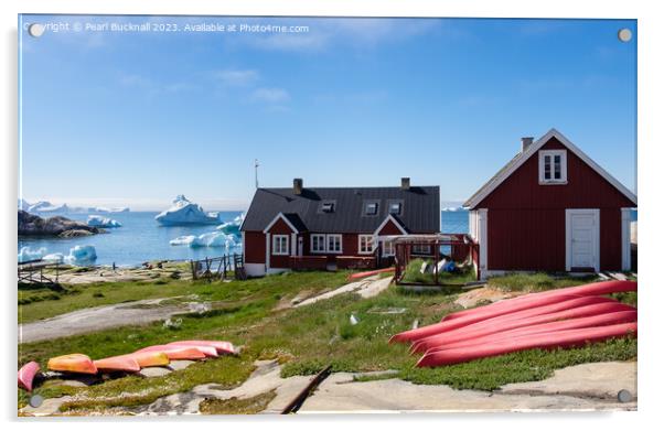 Ilulissat Greenland coast Arctic Acrylic by Pearl Bucknall