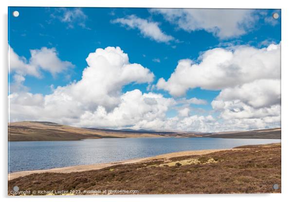 Cow Green Reservoir (1) Acrylic by Richard Laidler