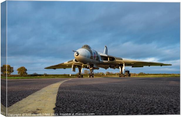 Vulcan Bomber Canvas Print by Andy Critchfield