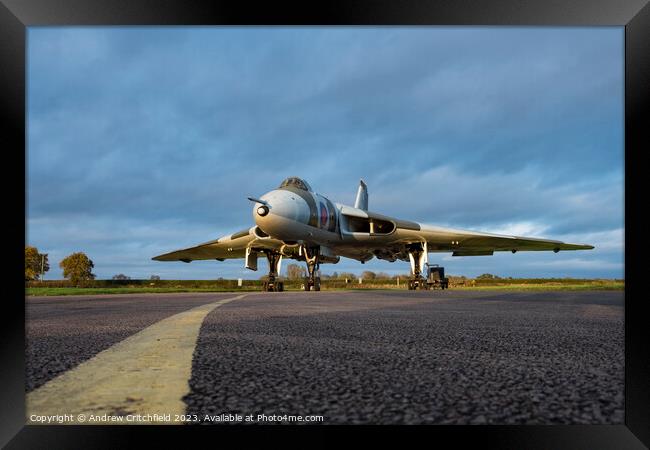 Vulcan Bomber Framed Print by Andy Critchfield