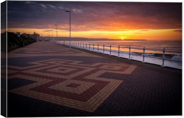 Bridlington Sunrise from Alexandra Promenade Canvas Print by Tim Hill