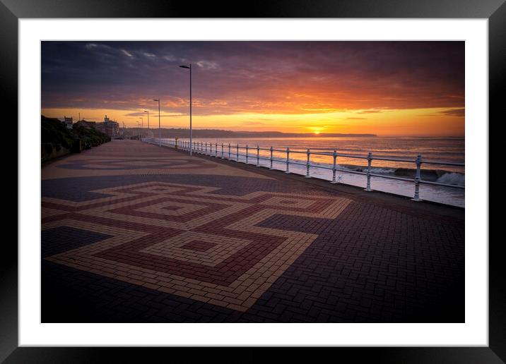 Bridlington Sunrise from Alexandra Promenade Framed Mounted Print by Tim Hill