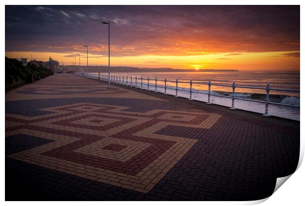 Bridlington Sunrise from Alexandra Promenade Print by Tim Hill