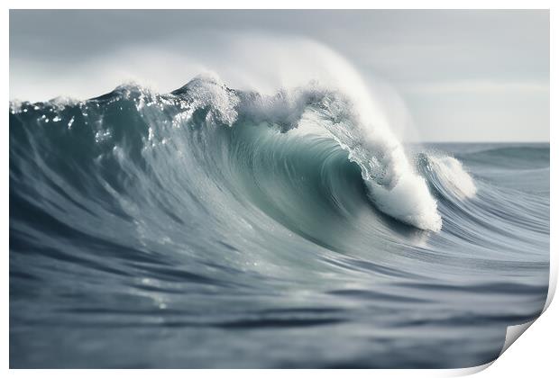 Wave Breaks Print by Picture Wizard