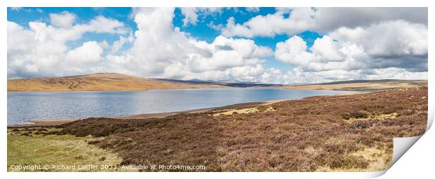 Cow Green Reservoir, Teesdale, Panorama Print by Richard Laidler