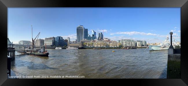 City Of London Panorama Framed Print by David Pyatt