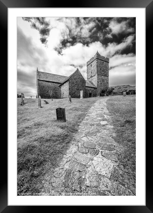 St Clement's Church, Rodel, Harris, Scotland Framed Mounted Print by Fraser Duff