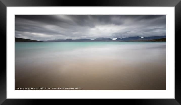 Approaching Storm, Luskentyre Beach, Isle of Harris Framed Mounted Print by Fraser Duff