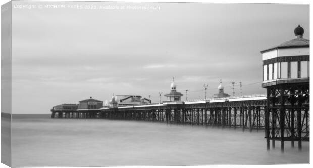Blackpool South Pier Canvas Print by MICHAEL YATES