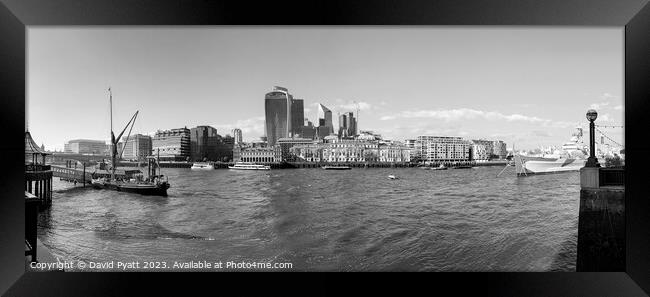 London City Panorama Framed Print by David Pyatt