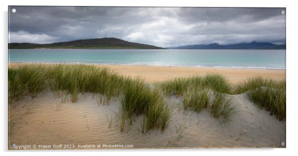 Across the Dunes, Luskentyre, Harris, Outer Hebrides Acrylic by Fraser Duff
