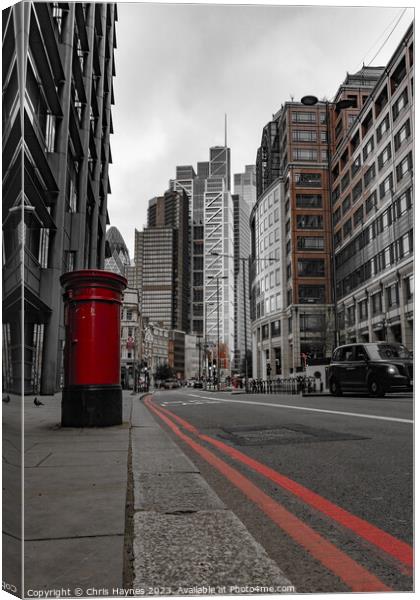 No Parking in London Canvas Print by Chris Haynes
