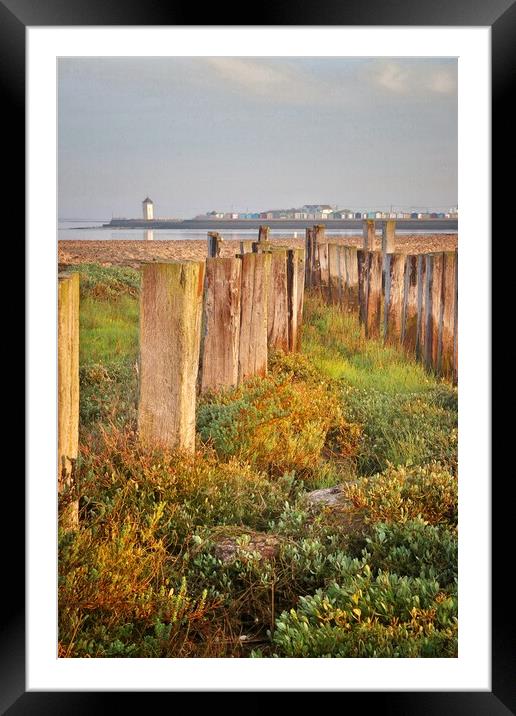 Views over point clear to Brightlingsea  Framed Mounted Print by Tony lopez
