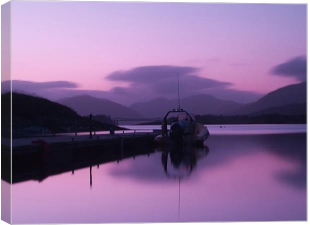 Autumn Sunset On Loch Leven Canvas Print by Aj’s Images