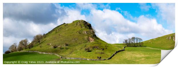 Parkhouse Hill Peak District Panorama. Print by Craig Yates