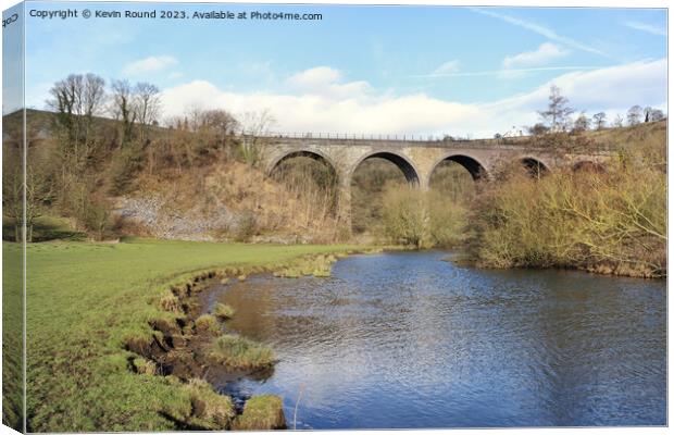 River Wye at Monsal Head Canvas Print by Kevin Round