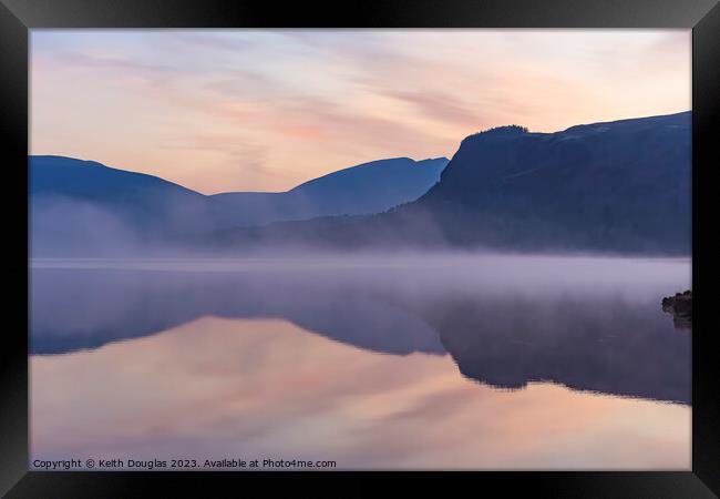 Mist on the Lake Framed Print by Keith Douglas