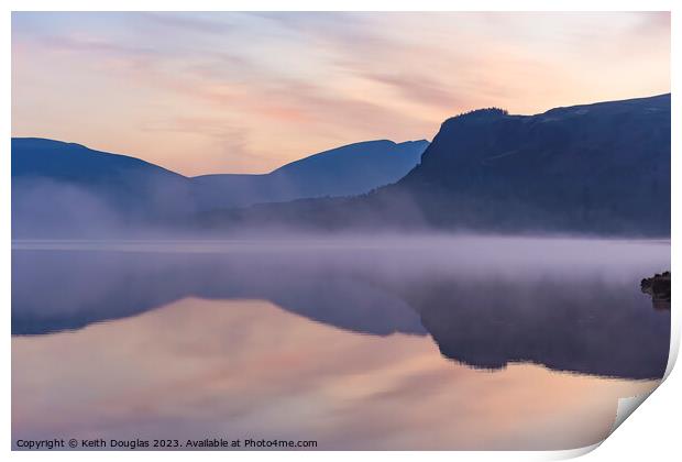 Mist on the Lake Print by Keith Douglas