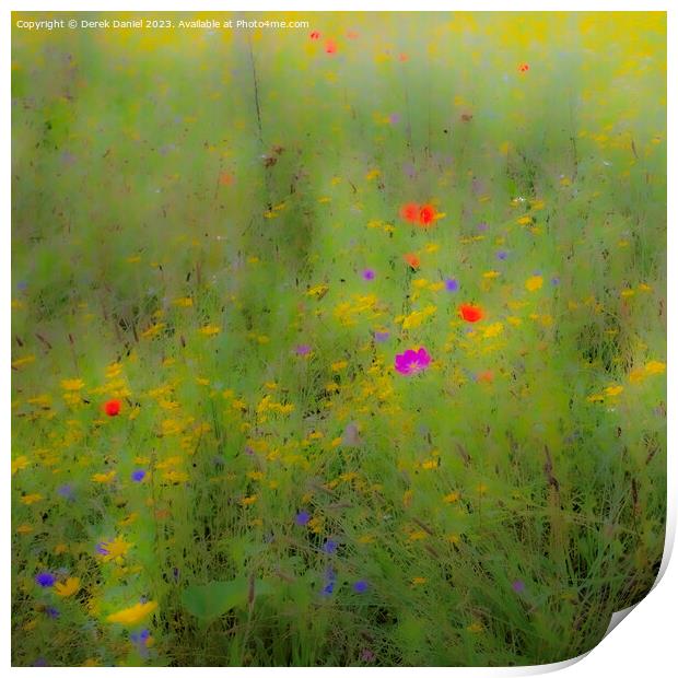 Dreamy Meadow Print by Derek Daniel