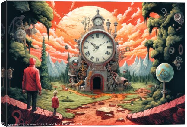 Surreal Timescape Canvas Print by Craig Doogan Digital Art