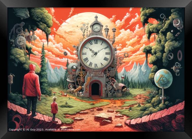 Surreal Timescape Framed Print by Craig Doogan Digital Art