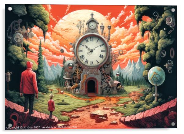 Surreal Timescape Acrylic by Craig Doogan Digital Art