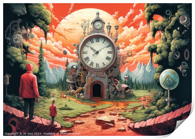 Surreal Timescape Print by Craig Doogan Digital Art