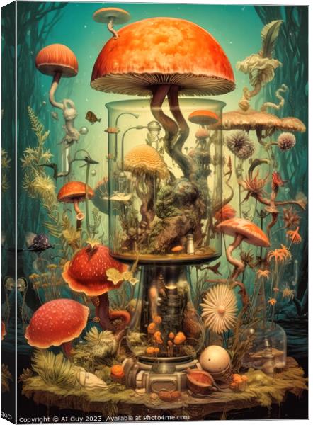 Mushroom Art Canvas Print by Craig Doogan Digital Art
