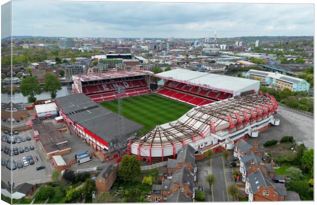 The City Ground Nottingham Canvas Print by Apollo Aerial Photography