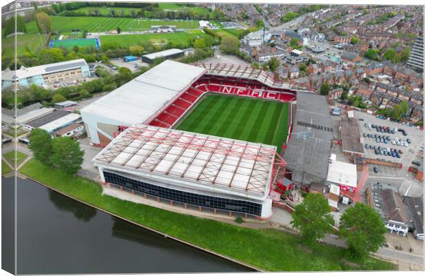 The City Ground Nottingham Canvas Print by Apollo Aerial Photography