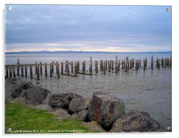 Remains of a Jetty Acrylic by Mandy Rice