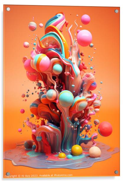 Liquid Art Acrylic by Craig Doogan Digital Art